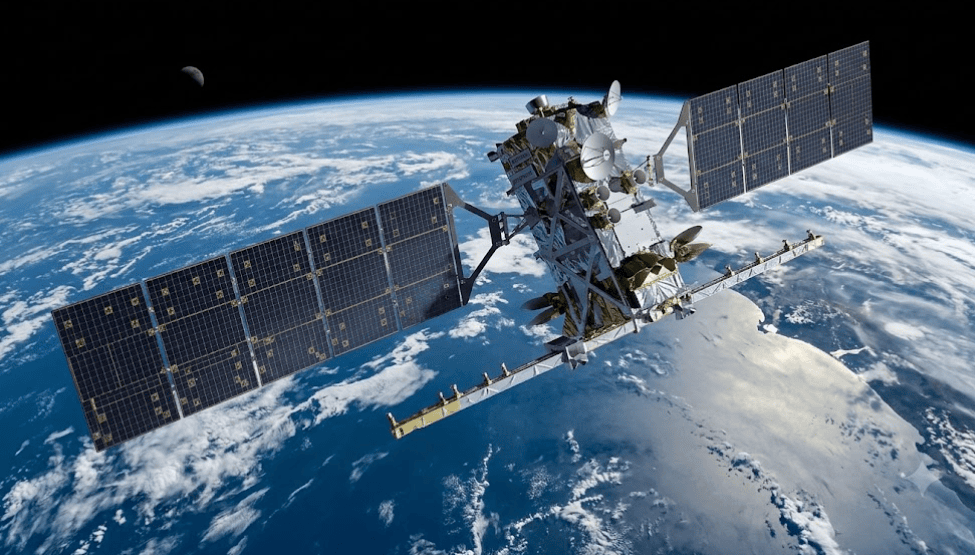 Satellite imagery showing forest disturbance detection from orbit